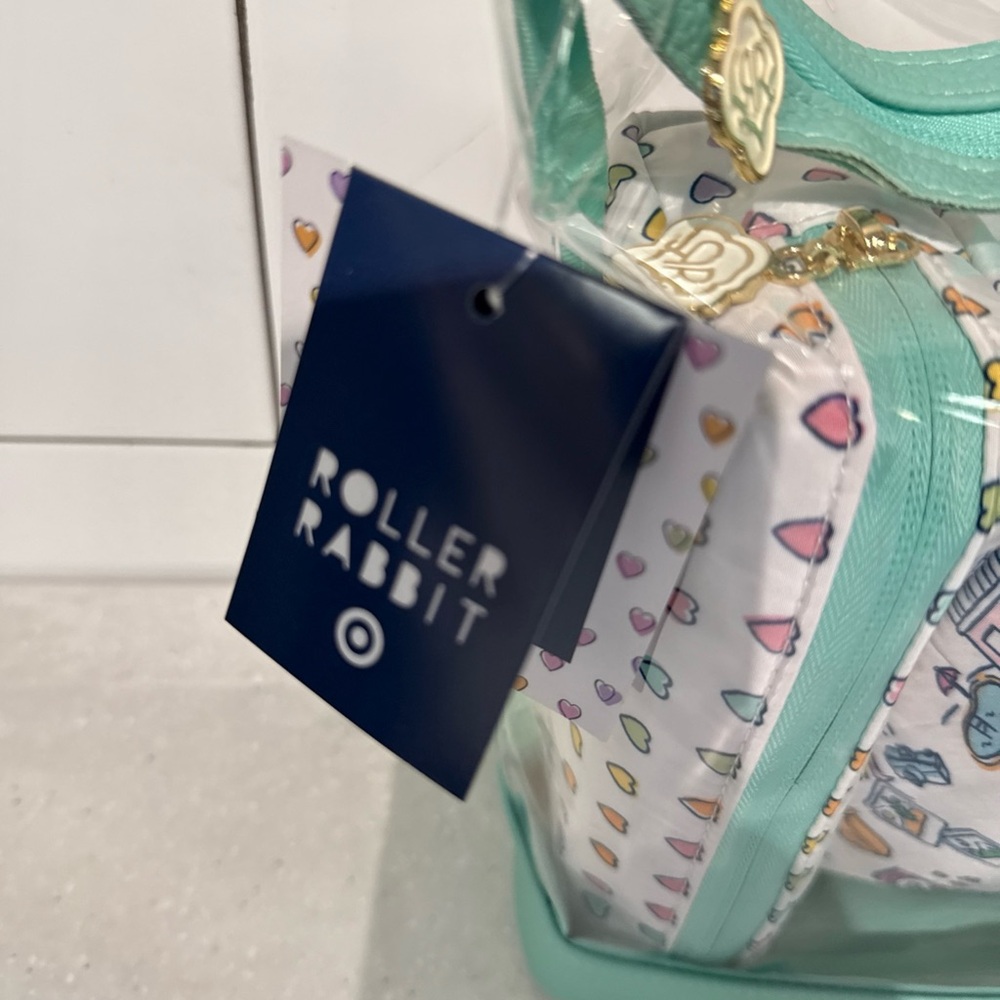 Roller Rabbit x Target - 4pc Floral Vines Multi-Purpose Pouch Set Pink ROADTRIP - Picture 4 of 4